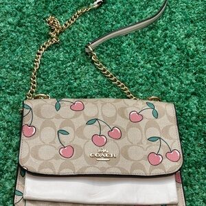 Coach Cherry Print Crossbody Bag – Signature Canvas